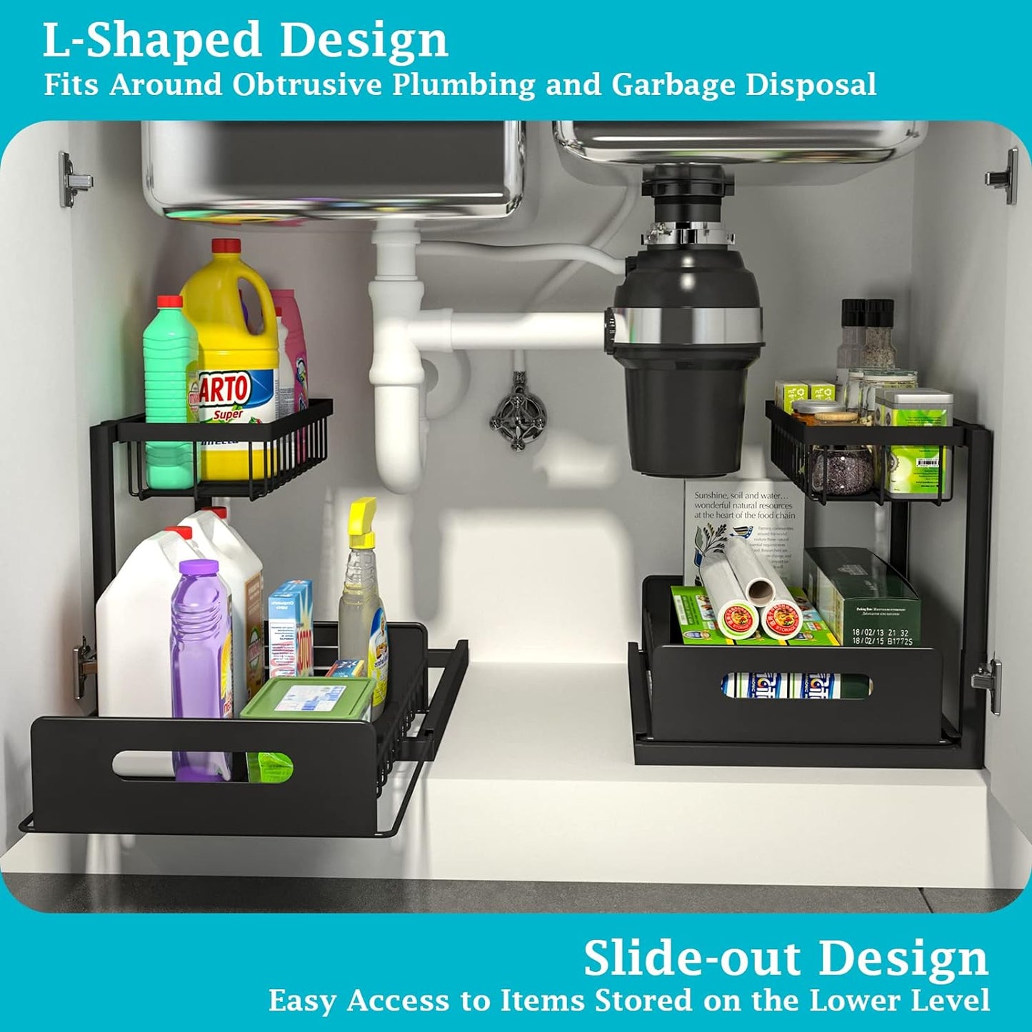 Nebula Home Under Sink Organizer and Storage