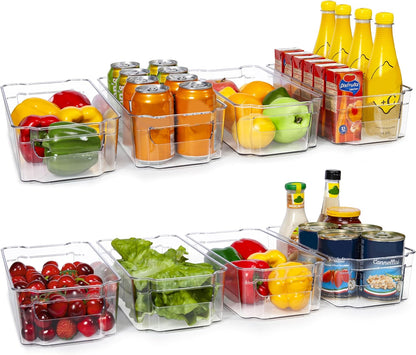 Nebula home Refrigerator Organizer Bins - 8pcs