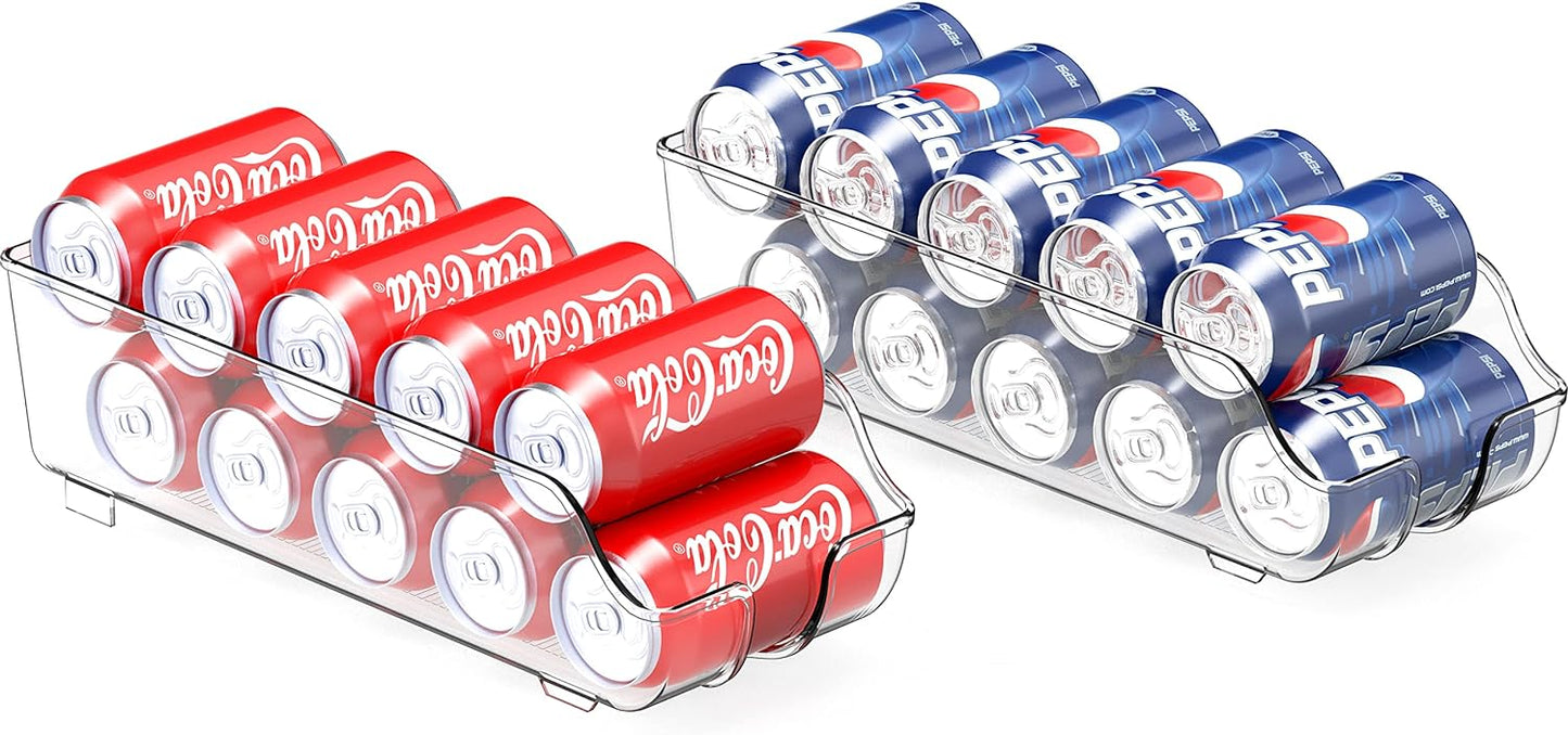 Soda Can Organizer for Pantry Set of 2