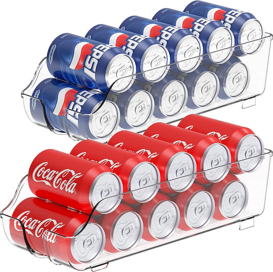 Soda Can Organizer for Pantry Set of 2