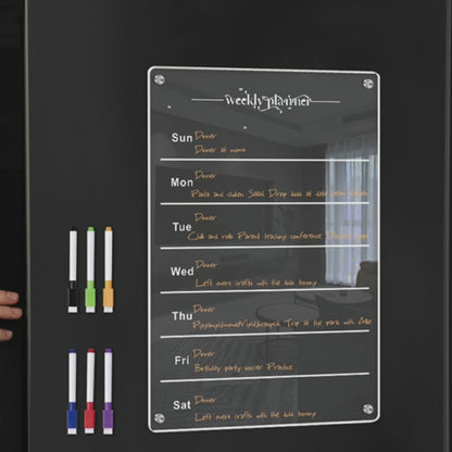 Organize with Style: Reusable Magnetic Dry Erase Calendar Board for Your Fridge